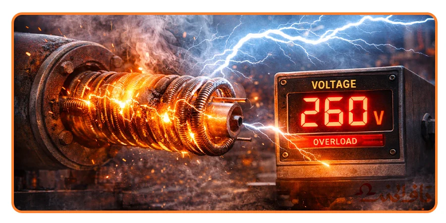 تاثیر ولتاژ روی عمر المنت‌های حرارتی